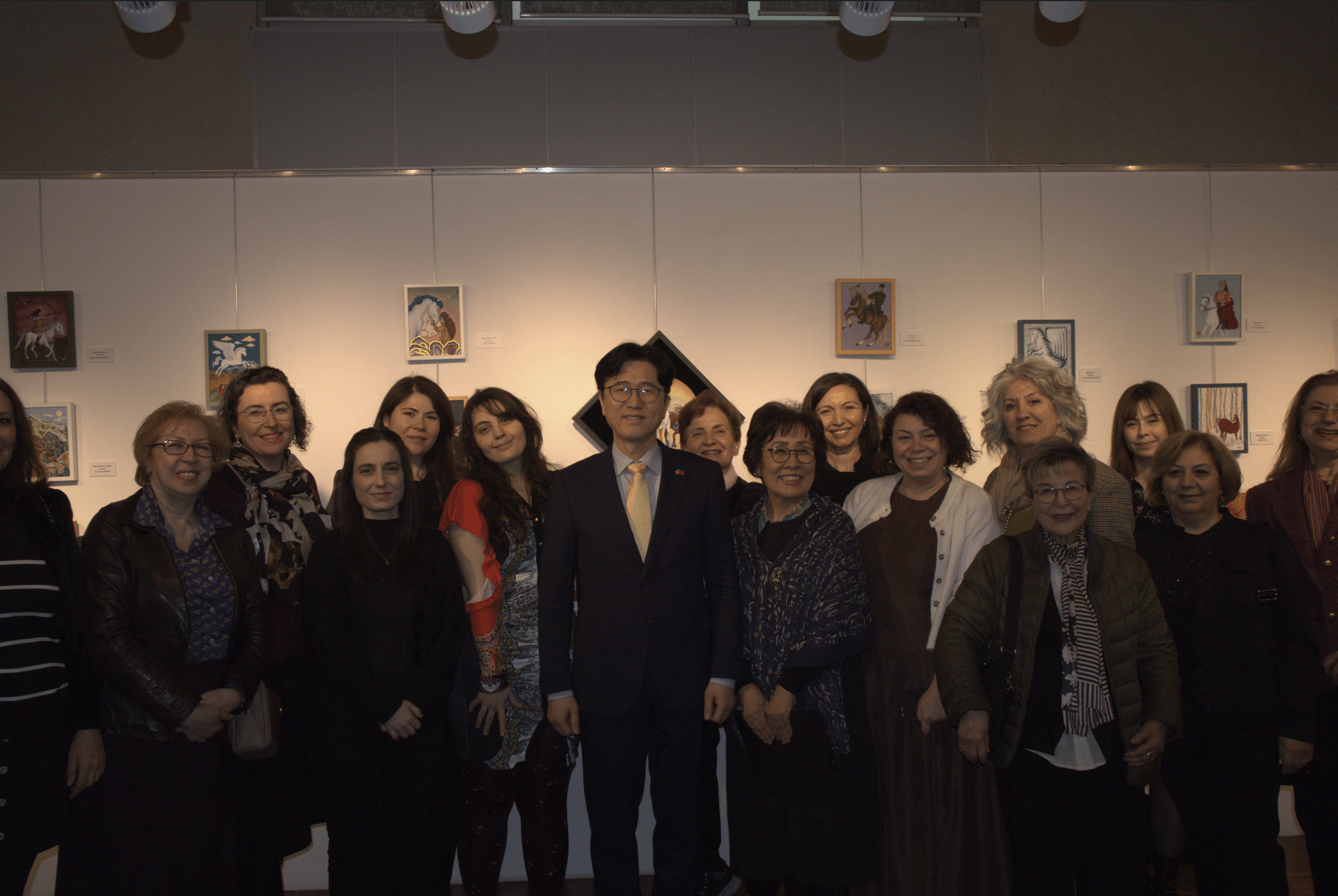 제7회 글꽃 전시회 작가들 단체 사진